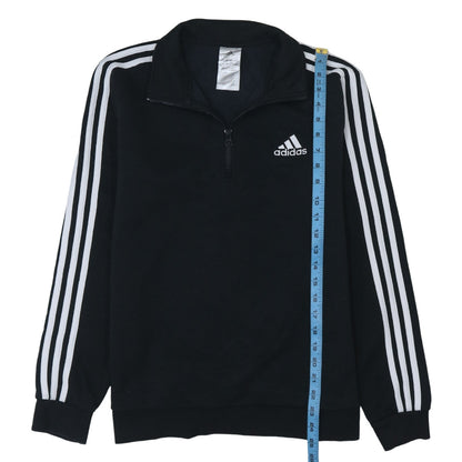 Womens UK Size 12-14 adidas Black Pullover Sweatshirt