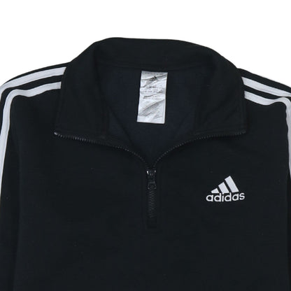 Womens UK Size 12-14 adidas Black Pullover Sweatshirt