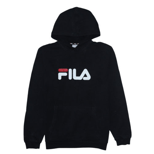 Boys UK Size 15-16 Years FILA Black Pullover Hoodie