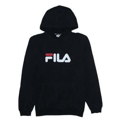 Boys UK Size 15-16 Years FILA Black Pullover Hoodie