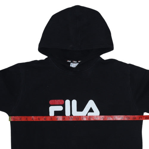 Boys UK Size 15-16 Years FILA Black Pullover Hoodie