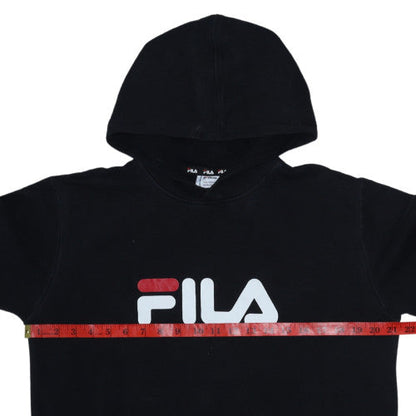 Boys UK Size 15-16 Years FILA Black Pullover Hoodie