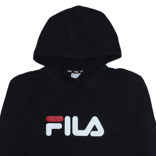 Boys UK Size 15-16 Years FILA Black Pullover Hoodie
