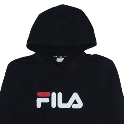 Boys UK Size 15-16 Years FILA Black Pullover Hoodie