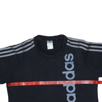Mens UK Size M adidas Black Pullover Sweatshirt