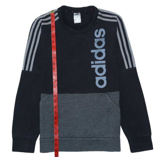 Mens UK Size M adidas Black Pullover Sweatshirt