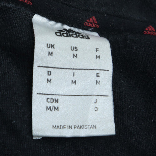 Mens UK Size M adidas Black Pullover Sweatshirt