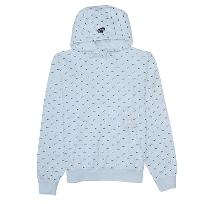 Mens UK Size M Nike White Pullover Hoodie