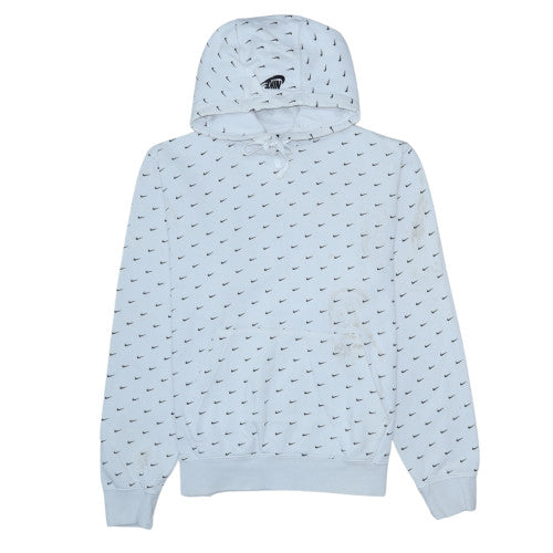 Mens UK Size M Nike White Pullover Hoodie
