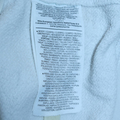 Mens UK Size M Nike White Pullover Hoodie