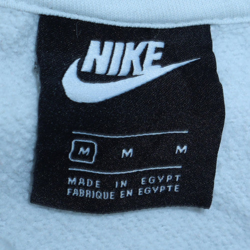 Mens UK Size M Nike White Pullover Hoodie