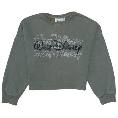 Womens UK Size 2XS Disney Grey Pullover Sweatshirt