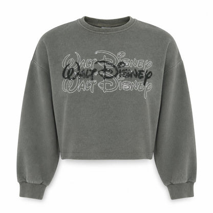 Womens UK Size 2XS Disney Grey Pullover Sweatshirt