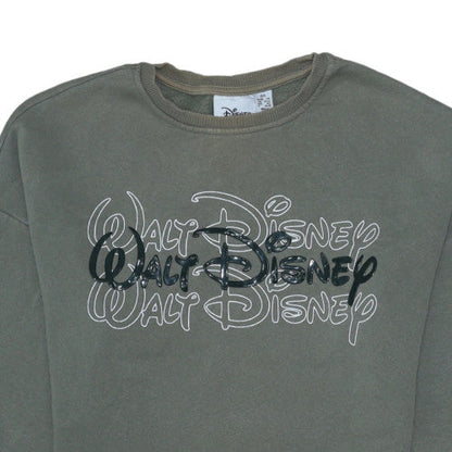 Womens UK Size 2XS Disney Grey Pullover Sweatshirt