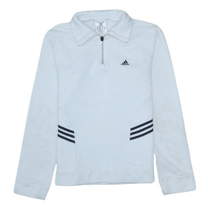 Womens UK Size 12 adidas White Pullover Sweatshirt