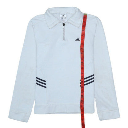Womens UK Size 12 adidas White Pullover Sweatshirt