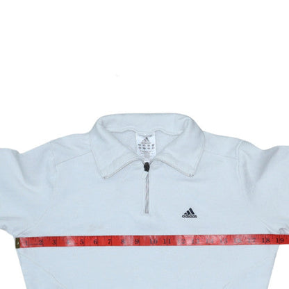 Womens UK Size 12 adidas White Pullover Sweatshirt