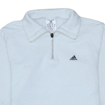 Womens UK Size 12 adidas White Pullover Sweatshirt