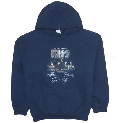 Mens UK Size XL Gildan Blue Pullover Hoodie