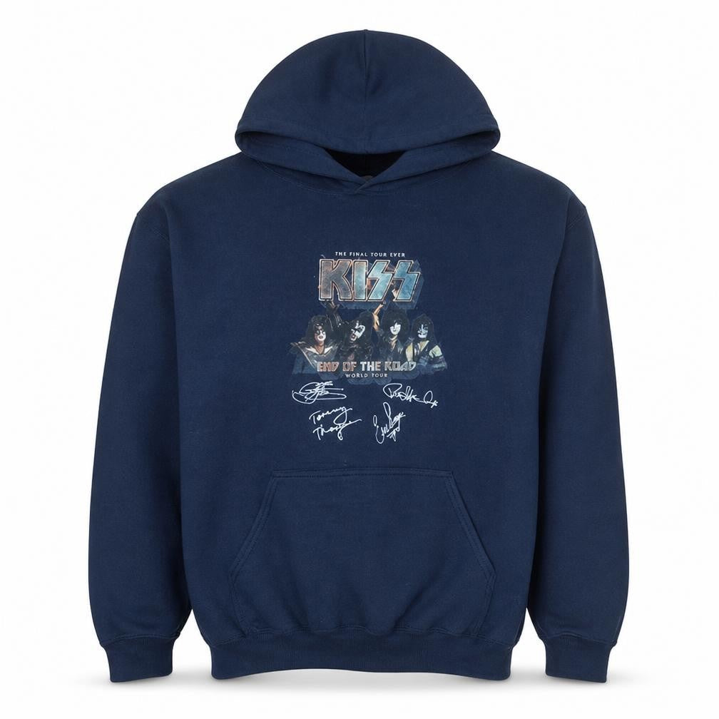 Mens UK Size XL Gildan Blue Pullover Hoodie