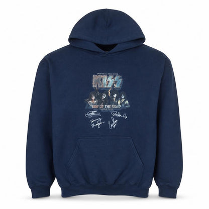 Mens UK Size XL Gildan Blue Pullover Hoodie