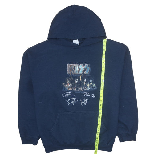 Mens UK Size XL Gildan Blue Pullover Hoodie