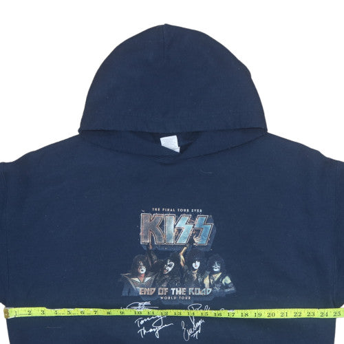 Mens UK Size XL Gildan Blue Pullover Hoodie