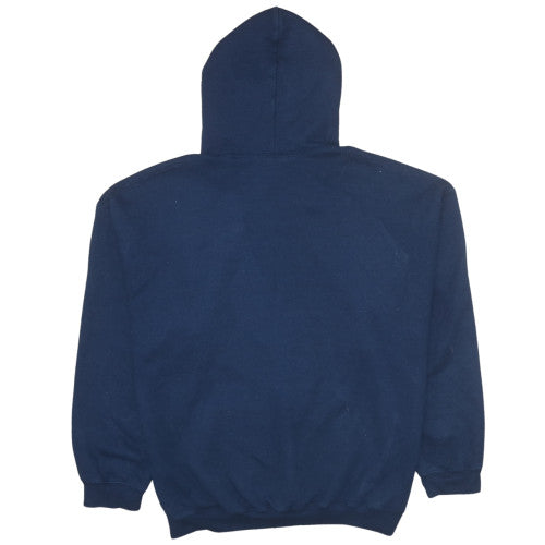 Mens UK Size XL Gildan Blue Pullover Hoodie