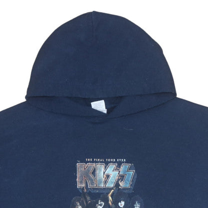 Mens UK Size XL Gildan Blue Pullover Hoodie