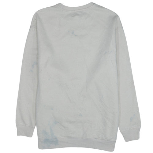 Unisex Adults UK Size XS Def Leppard White Pullover Sweatshirt