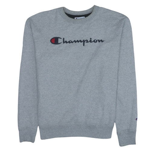 Mens UK Size L Champion Grey Pullover Sweatshirt