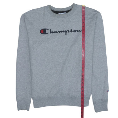 Mens UK Size L Champion Grey Pullover Sweatshirt