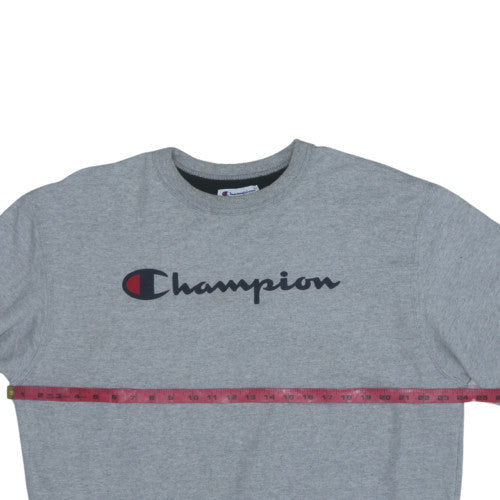 Mens UK Size L Champion Grey Pullover Sweatshirt