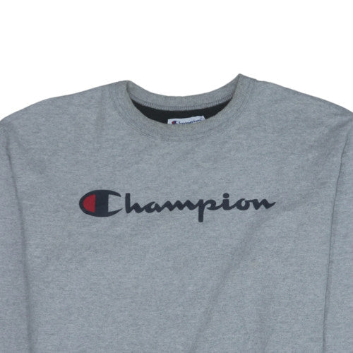 Mens UK Size L Champion Grey Pullover Sweatshirt