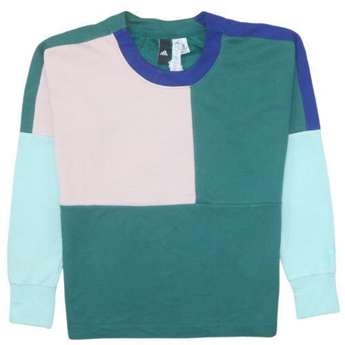 Womens UK Size S adidas Multicoloured Pullover Sweatshirt
