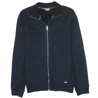 Mens UK Size M HUGO BOSS Black Full Zip Sweatshirt