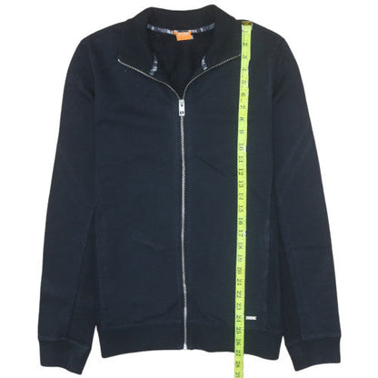 Mens UK Size M HUGO BOSS Black Full Zip Sweatshirt
