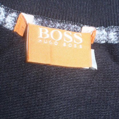 Mens UK Size M HUGO BOSS Black Full Zip Sweatshirt