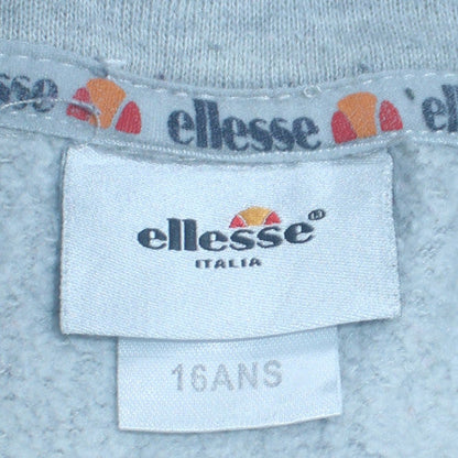 Boys UK Size 16 Years ellesse Grey Pullover Hoodie