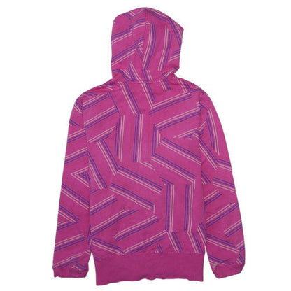 Womens UK Size 16/18 Nike Pink Full Zip Hoodie