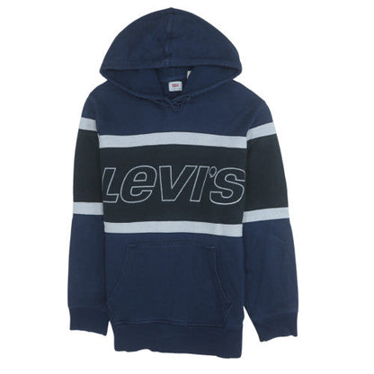 Mens UK Size M Levi's Blue Pullover Hoodie