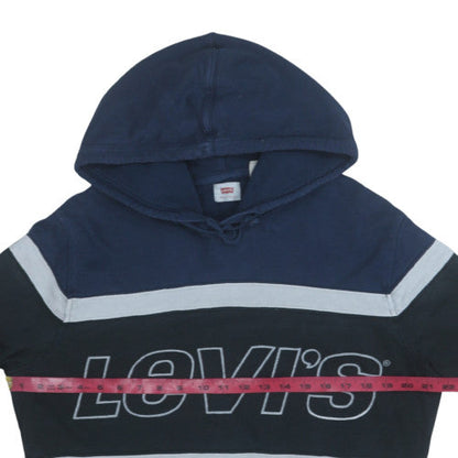 Mens UK Size M Levi's Blue Pullover Hoodie