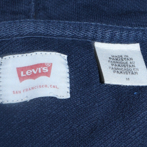 Mens UK Size M Levi's Blue Pullover Hoodie
