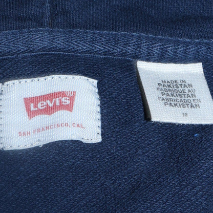 Mens UK Size M Levi's Blue Pullover Hoodie