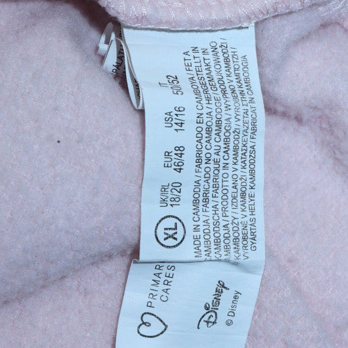 Womens UK Size XL Disney Pink Pullover Hoodie