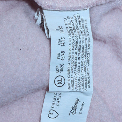 Womens UK Size XL Disney Pink Pullover Hoodie