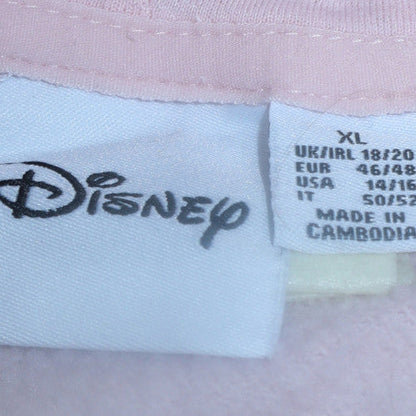 Womens UK Size XL Disney Pink Pullover Hoodie