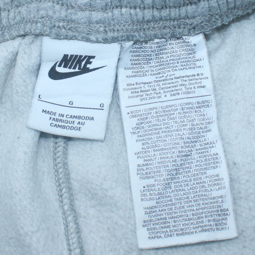 Nike Men's Grey Jogger Fleece Activewear Trousers Size L
