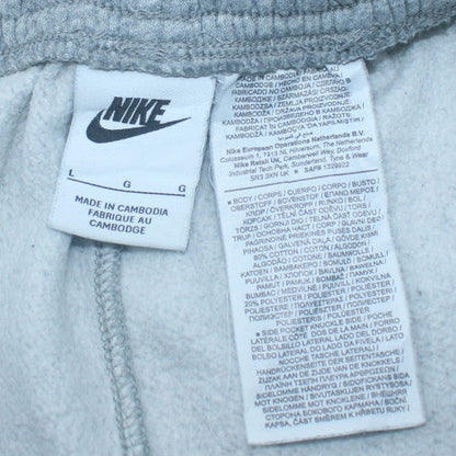 Nike Men's Grey Jogger Fleece Activewear Trousers Size L