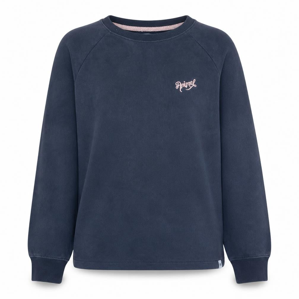 Womens UK Size 8 Animal Blue Pullover Sweatshirt